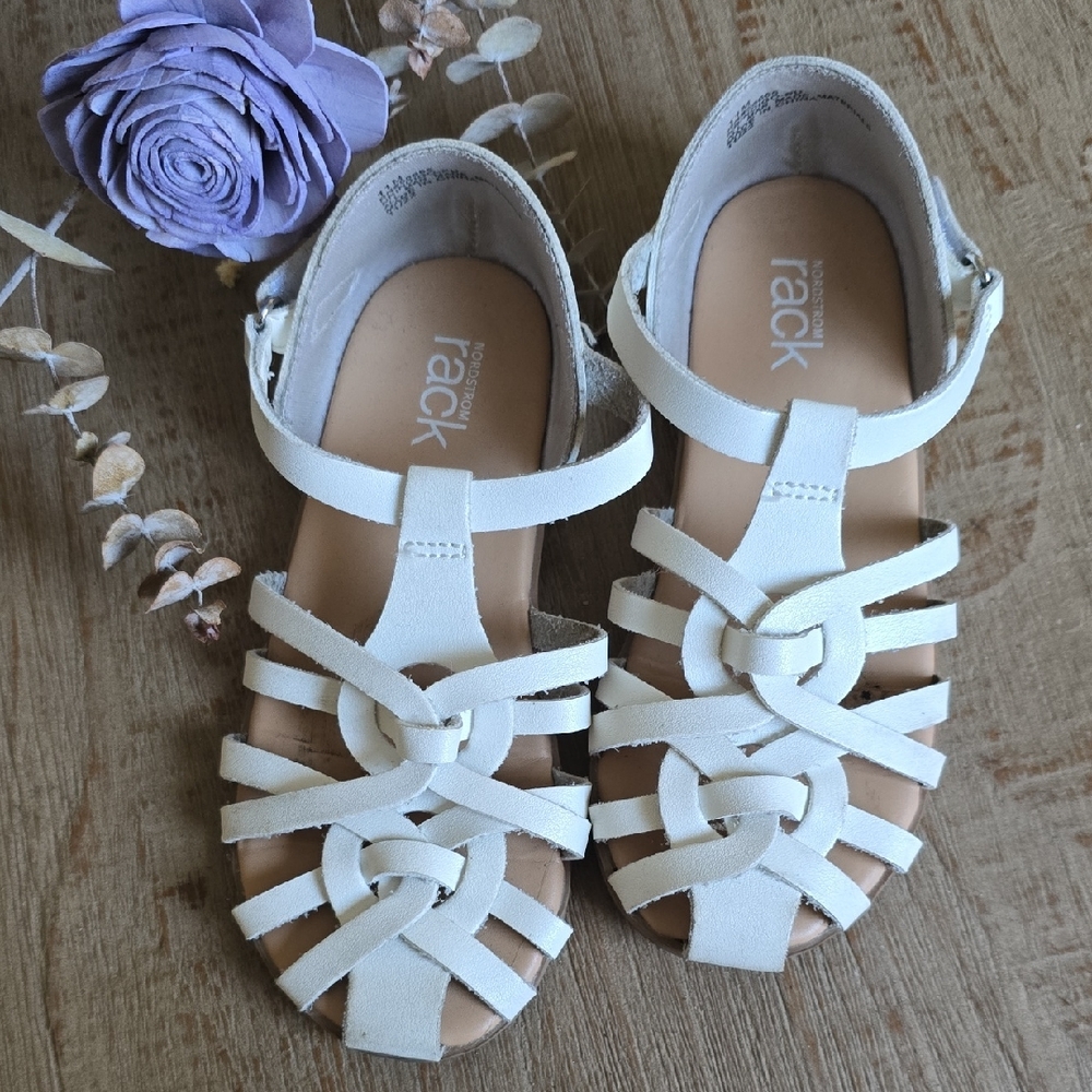 Nordstrom Rack Woven White Sandals
